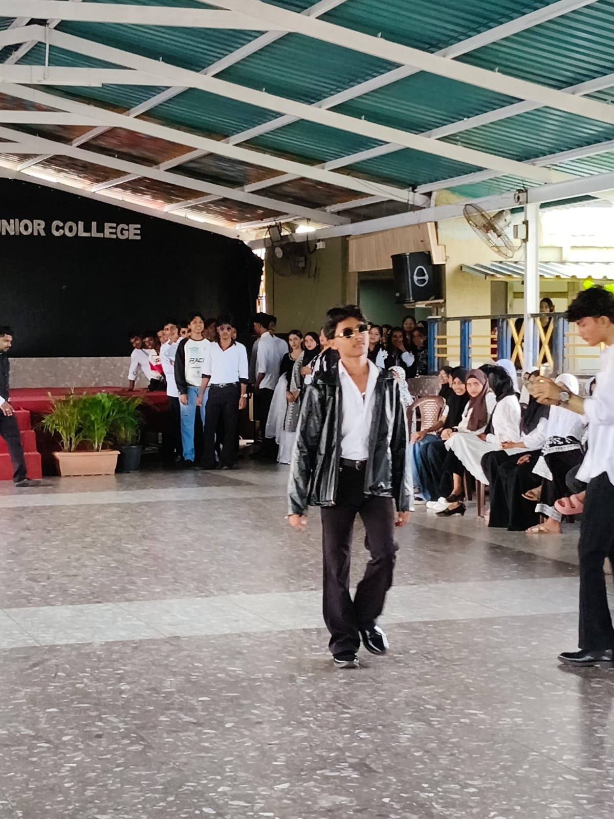 Students Black White Day