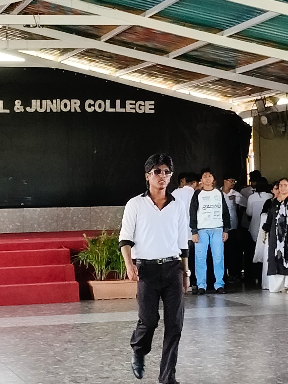 College Black White Day