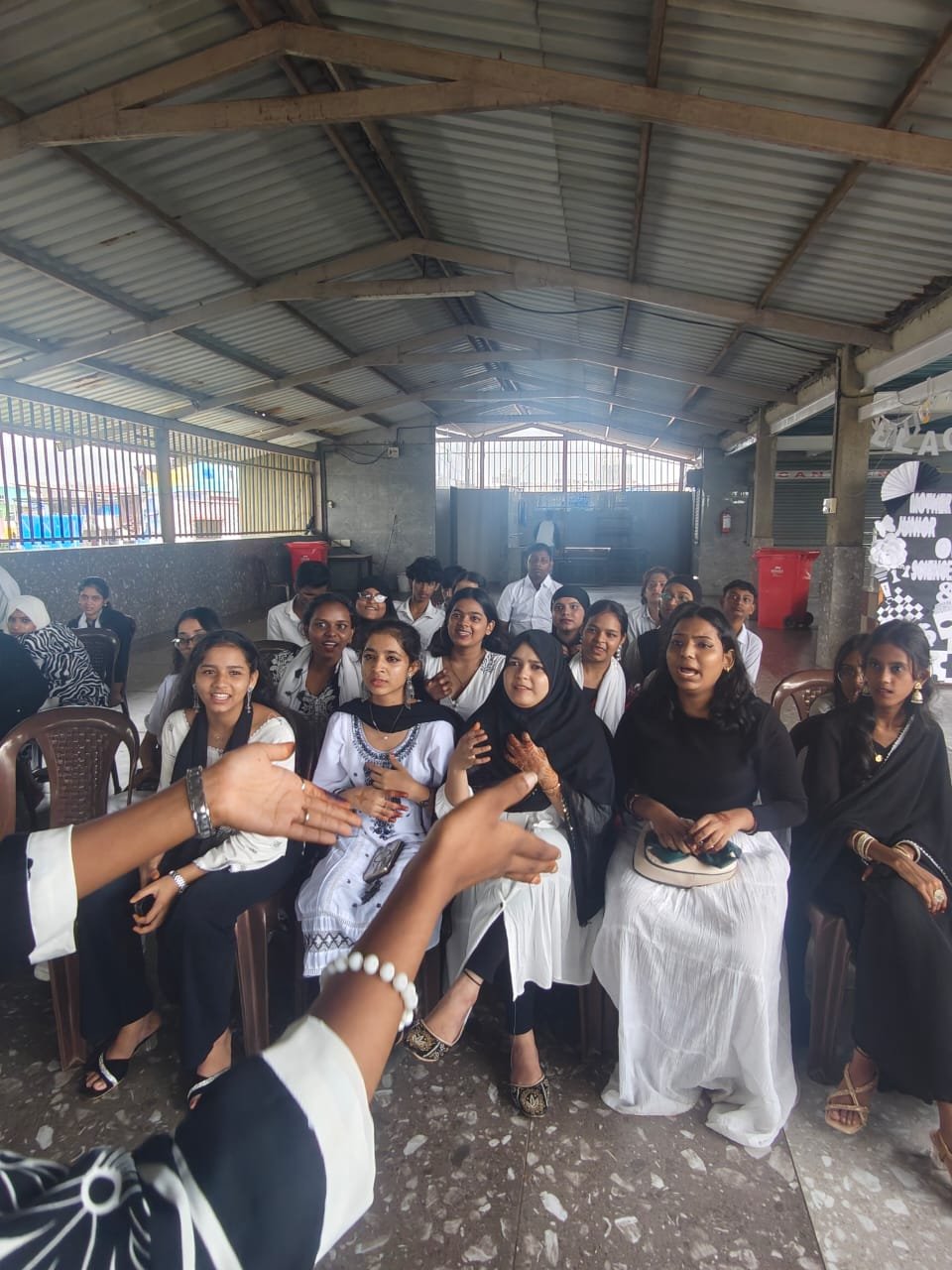 Black White Day Students